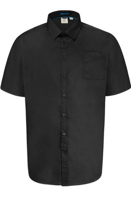 Aeron Mens Kingsize Classic Short Sleeve Shirt - Black