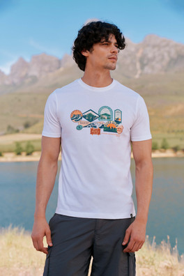 EMS Mens Graphic Tee - White