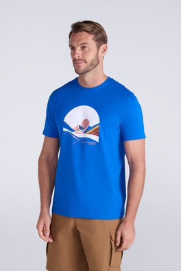 EMS Mens Graphic Tee - Bright Blue