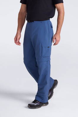 EMS Camp Cargo Mens Zip-Off Pants - Blue