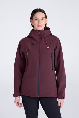 EMS Tallac Womens Water Resistant Softshell Jacket - Burgundy