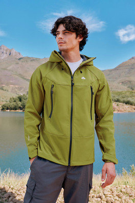 EMS Tallac Mens Water Resistant Softshell Jacket - Lime