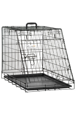 Trapeze Collapsible Dog Travel Cage - Black