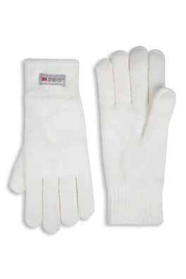 EMS Womens Thinsulate Fleece Lined Knitted Glove - White