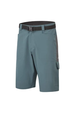 Esker Mens Cargo Baggy Shorts + Liner - Slate Grey