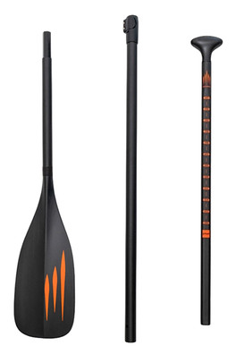 Carbon Plus 3pc Paddle - Black