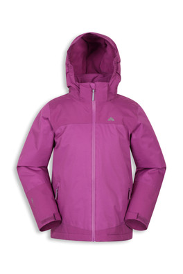 EMS Blast Kids Insulated Rain Jacket - Dark Pink