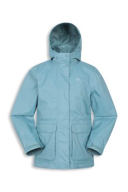 EMS Veste imperméable Hail pour enfants - Bleu Teal