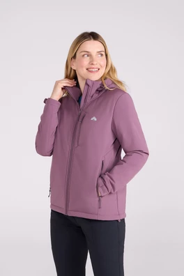 EMS Charleston Womens Sherpa Lined Softshell Jacket - Purple