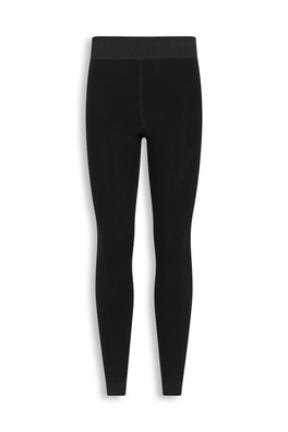 EMS Leggings thermiques pour femmes Fluffy Fleece Lined - Noir