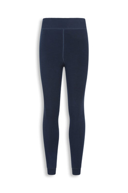 EMS Leggings thermiques pour femmes Fluffy Fleece Lined - Bleu Marine