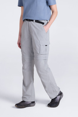 EMS Camp Cargo Womens Zip-Off Pants - Light Grey