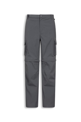 EMS Mens Cargo Zip-Off Ecoflex Pants - Grey