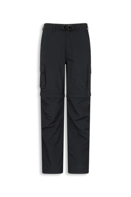 EMS Camp Cargo Womens Zip-Off Pants Short Length - Black
