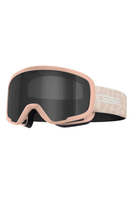 Hoopoe2 Kids Cylindrical Ski Goggles - Coral/Grey Silver Mirror