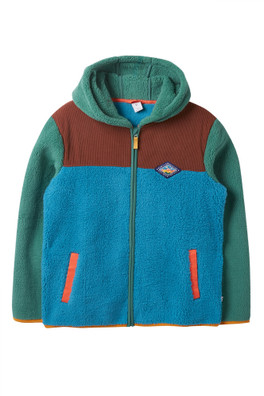 Womens 100% Recycled Polyester Bracken Jacket - Holly Green/Hotchpotch