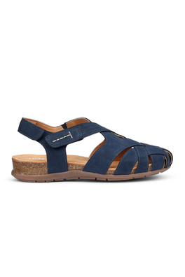 Carpa Women's Wide Fit Nubuck Sandal - French Navy