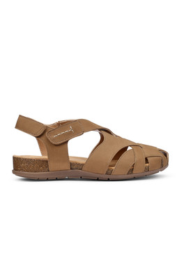 Carpa Women's Regular Fit Nubuck Sandal - Desert Tan
