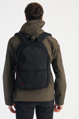 Mens Multi Compartment Backpack - Black