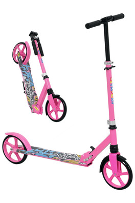 Kids Adjustable Foldable Kick Scooter - Pink