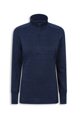 EMS Womens Atlas Grid 1/4 Zip - Navy