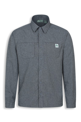 EMS Mens Woven Long Sleeve Shirt - Anthracite
