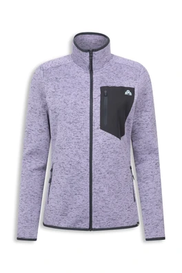 EMS Treston Womens Bonded Pocket Full Zip Fleece - Light Purple
