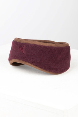 Huggate Womens Fleece Headband - Dark Burgundy