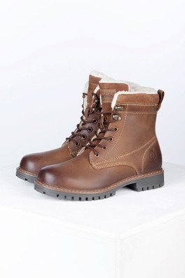Kelk II Womens Fur Lined Ankle Boots - Burnt Tan