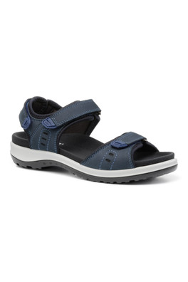 Walk II Women's Wide Fit Nubuck Walking Sandal - Navy