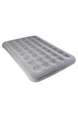 Double Flocked Airbed - Grey/White