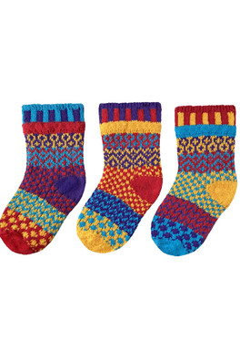 Kids Novelty Mismatched Socks 1 Pair + 1 Spare - Firefly