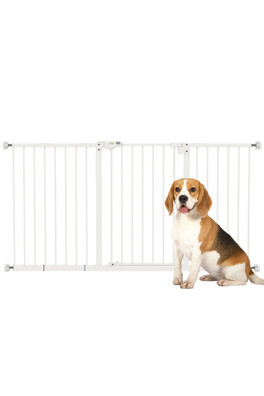 Adjustable Safety Gate, 4 Adjustable Screws - White Medium