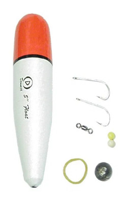 7" Cigar Slider Fishing Sea Float Kit - White