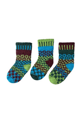 Baby Mismatched Odd Socks 1 Pair + 1 Spare - Junebug