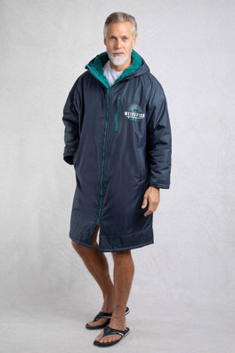 Atlantic Unisex Waterproof Changing Robe - Blue Surf