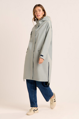 Pop Womens Grey Waterproof Coat - Blue