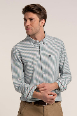 Stanfield Mens Stripe Shirt - Green