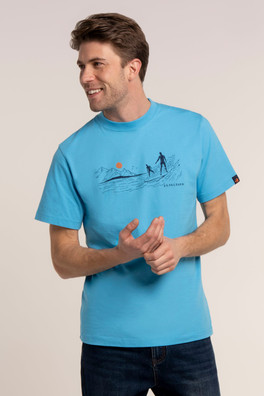 Surfton Mens Graphic T-Shirt - Blue