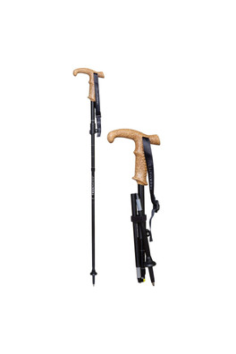 Wanderer Fold Compact Foldable Walking Pole - Black
