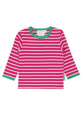 Kids 100% Cotton Breton Long-Sleeved T-Shirt - Pink