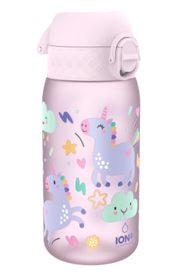 Leak Proof Kids Water Bottle BPA Free 350ml (12oz) - Unicorns Pink