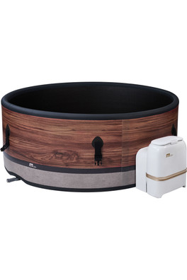 Duet 4-6 Person Round Bubble Spa - Wood