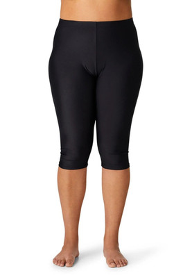 Women’s 3/4  Swim Leggings - Black
