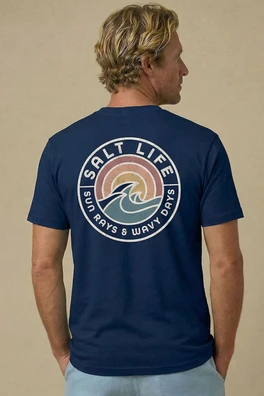 Rays for Days Vintage Mens T-Shirt - Navy