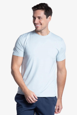 Men's UPF 50+ Sun Protection Short Sleeve Top - Soft Grey