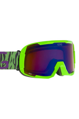 Unisex Griz UV400 Anti-Fog Mirror Ski Goggles - Green
