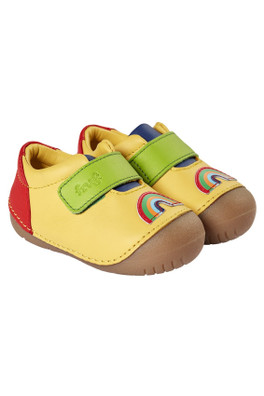 Baby 100% Leather Fjord First Walker - Bumblebee/Rainbow
