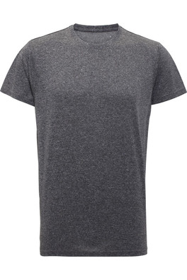 Fitness Mens Lightweight Short Sleeve T-Shirt - Black Melange