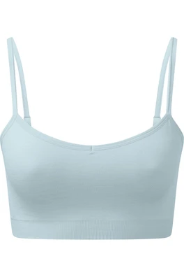 Melange Womens Seamless 3D Sports Bra - Sky Blue
